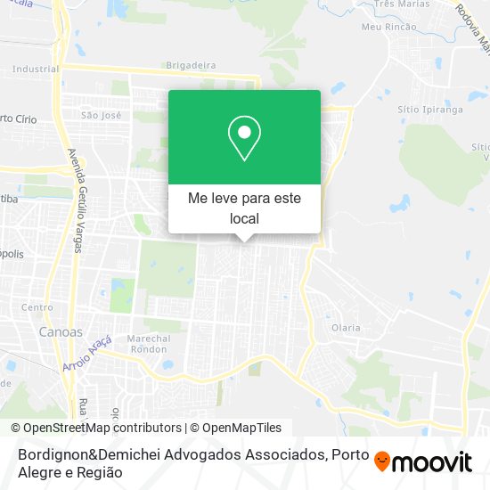 Bordignon&Demichei Advogados Associados mapa