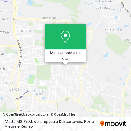 Metta MS Prod. de Limpeza e Descartaveis mapa