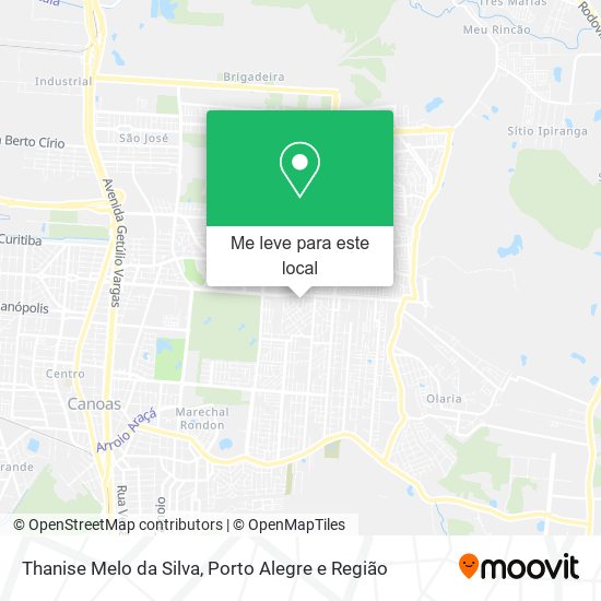 Thanise Melo da Silva mapa