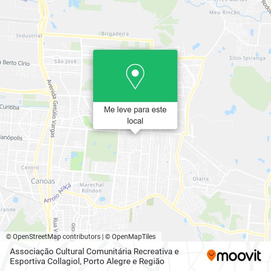 Associação Cultural Comunitária Recreativa e Esportiva Collagiol mapa