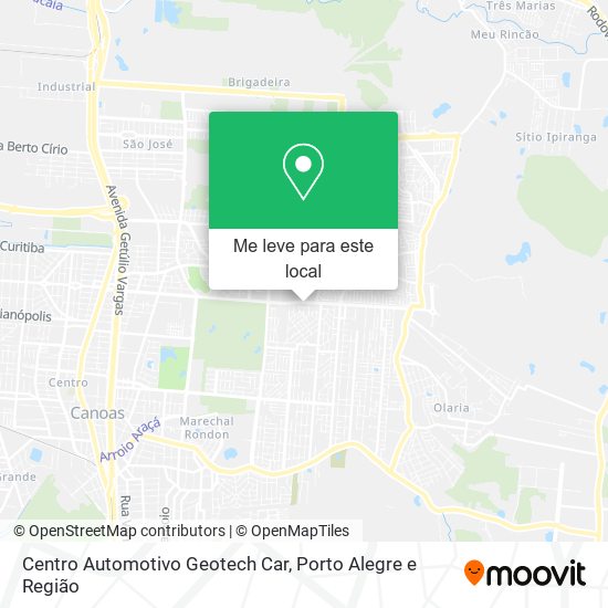 Centro Automotivo Geotech Car mapa