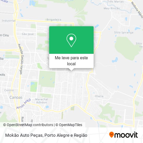 Mokão Auto Peças mapa