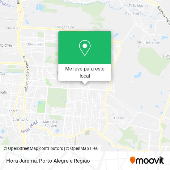Flora Jurema mapa