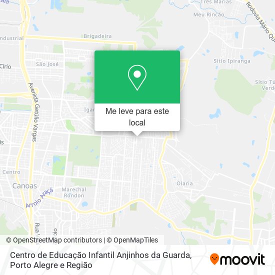 Centro de Educação Infantil Anjinhos da Guarda mapa