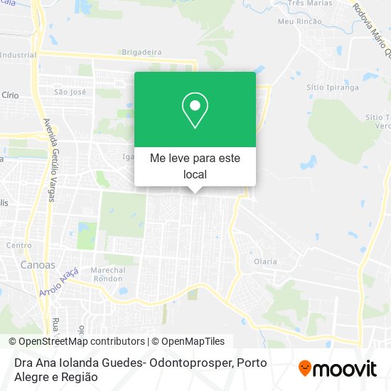 Dra Ana Iolanda Guedes- Odontoprosper mapa