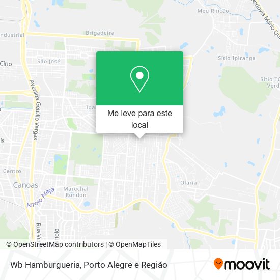 Wb Hamburgueria mapa