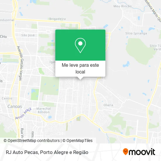 RJ Auto Pecas mapa