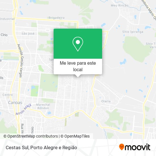 Cestas Sul mapa