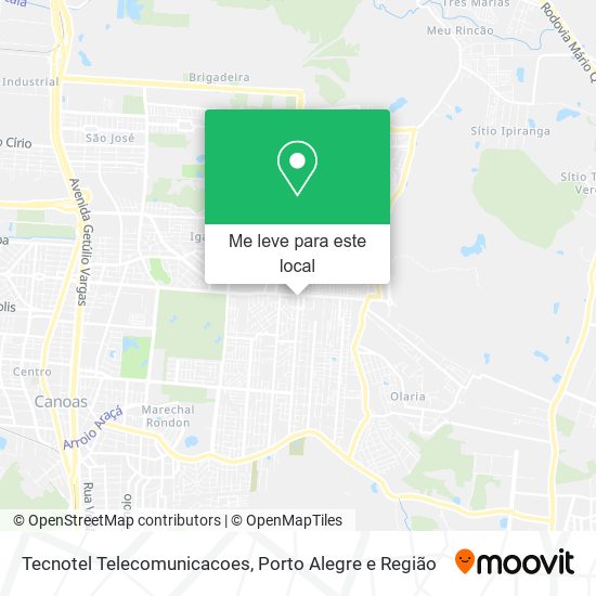 Tecnotel Telecomunicacoes mapa