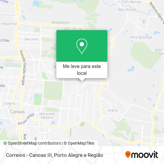 Correios - Canoas III mapa