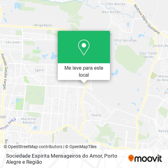 Sociedade Espirita Mensageiros do Amor mapa