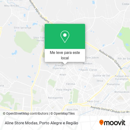 Aline Store Modas mapa