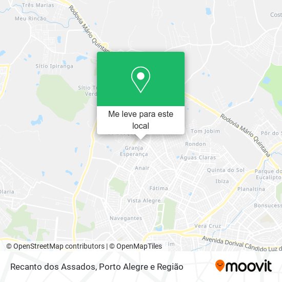 Recanto dos Assados mapa