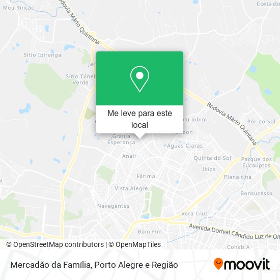 Mercadão da Família mapa