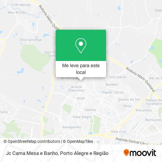 Jc Cama Mesa e Banho mapa