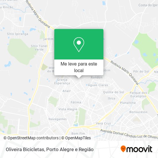 Oliveira Bicicletas mapa