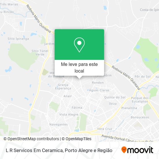 L R Servicos Em Ceramica mapa