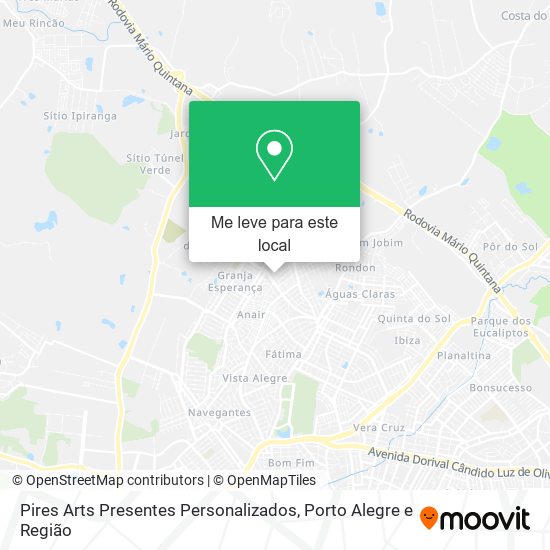 Pires Arts Presentes Personalizados mapa