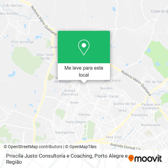 Priscila Justo Consultoria e Coaching mapa