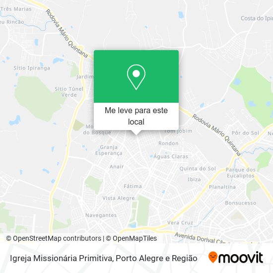 Igreja Missionária Primitiva mapa