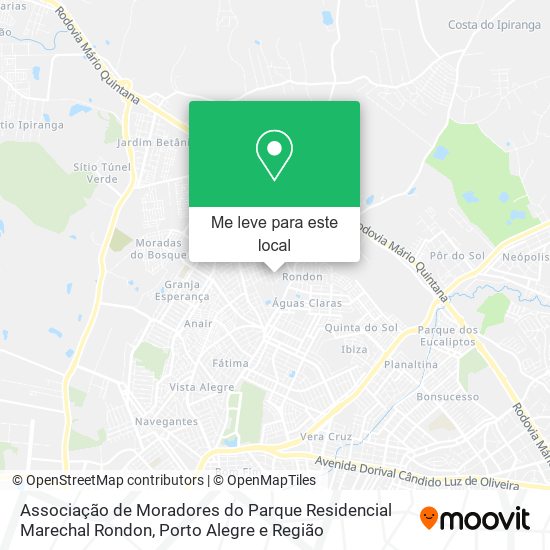 Associação de Moradores do Parque Residencial Marechal Rondon mapa