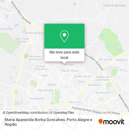 Maria Aparecida Borba Goncalves mapa