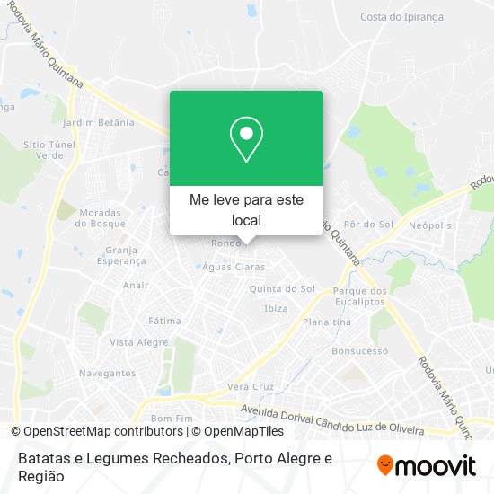Batatas e Legumes Recheados mapa