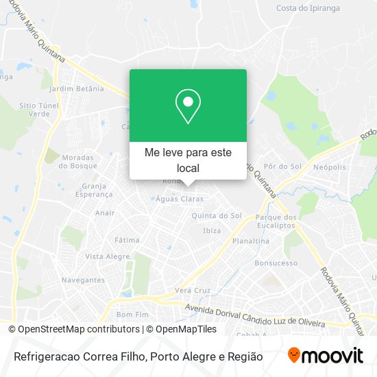 Refrigeracao Correa Filho mapa