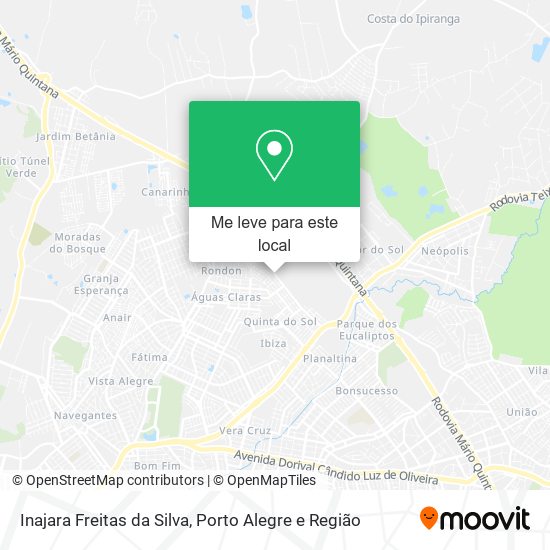 Inajara Freitas da Silva mapa