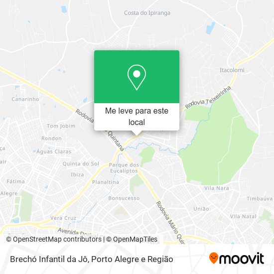Brechó Infantil da Jô mapa