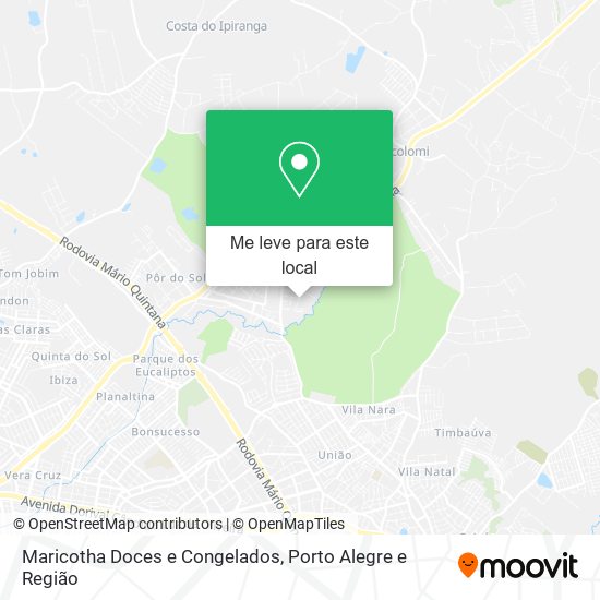 Maricotha Doces e Congelados mapa