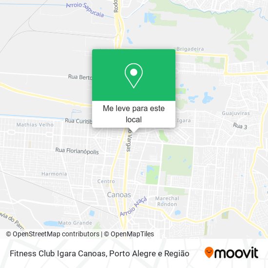 Fitness Club Igara Canoas mapa
