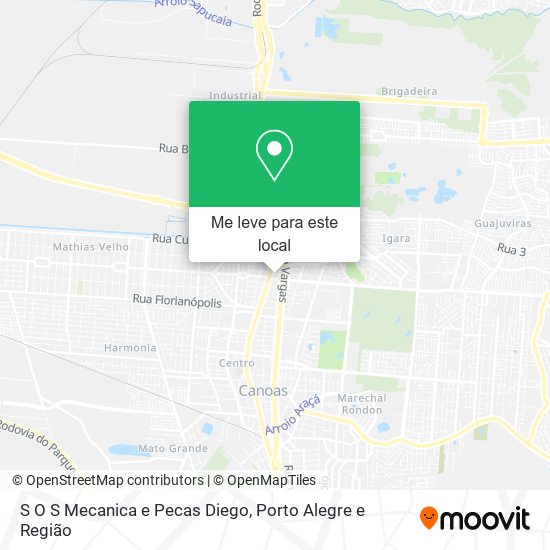 S O S Mecanica e Pecas Diego mapa