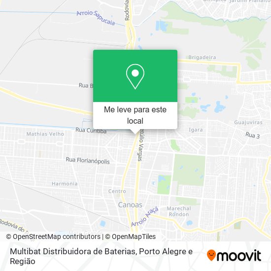 Multibat Distribuidora de Baterias mapa