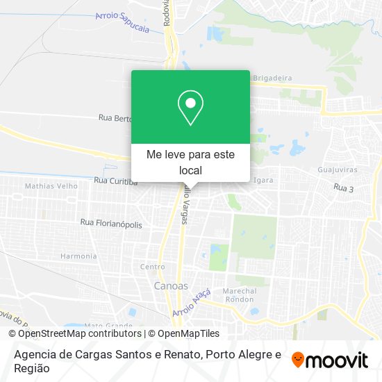Agencia de Cargas Santos e Renato mapa