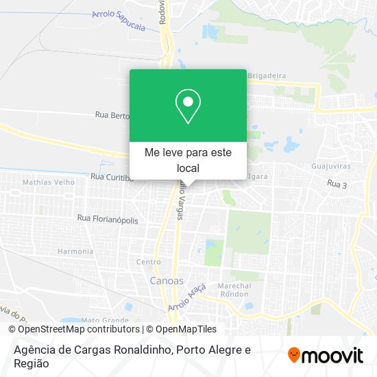 Agência de Cargas Ronaldinho mapa