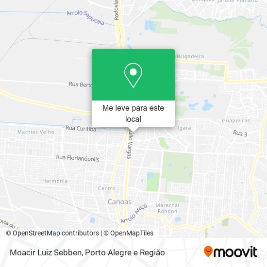 Moacir Luiz Sebben mapa