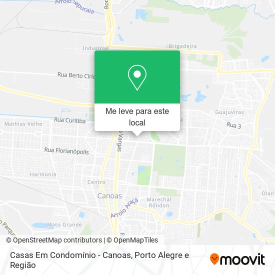 Casas Em Condomínio - Canoas mapa