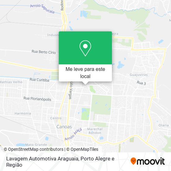 Lavagem Automotiva Araguaia mapa