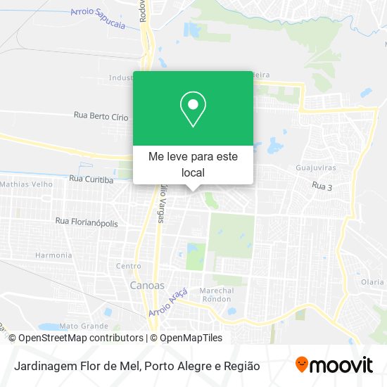 Jardinagem Flor de Mel mapa