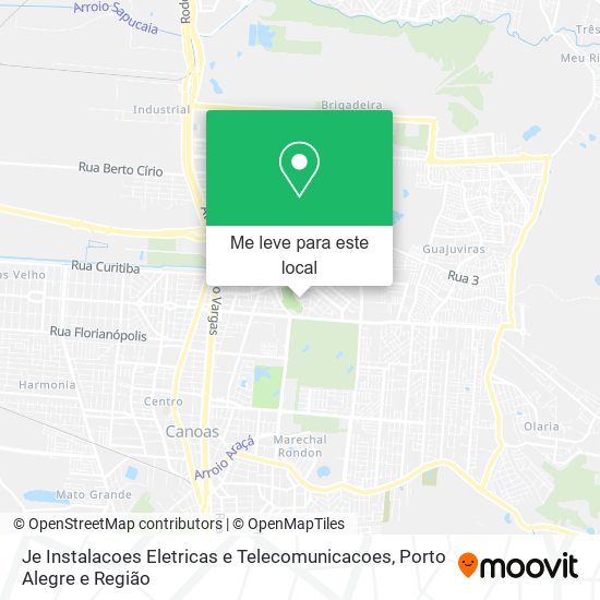 Je Instalacoes Eletricas e Telecomunicacoes mapa
