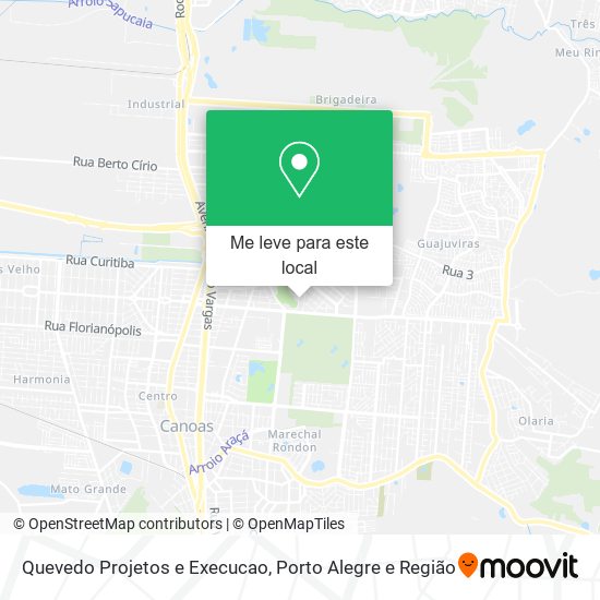 Quevedo Projetos e Execucao mapa