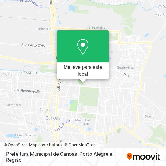 Prefeitura Municipal de Canoas mapa