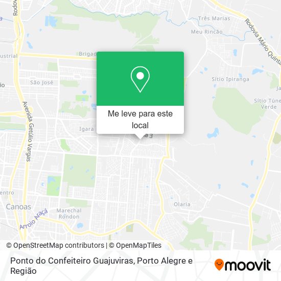 Ponto do Confeiteiro Guajuviras mapa