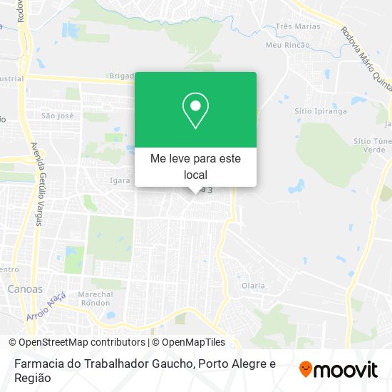 Farmacia do Trabalhador Gaucho mapa