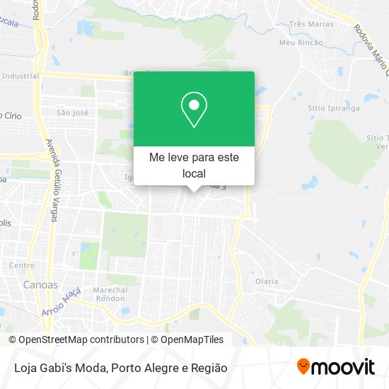 Loja Gabi's Moda mapa