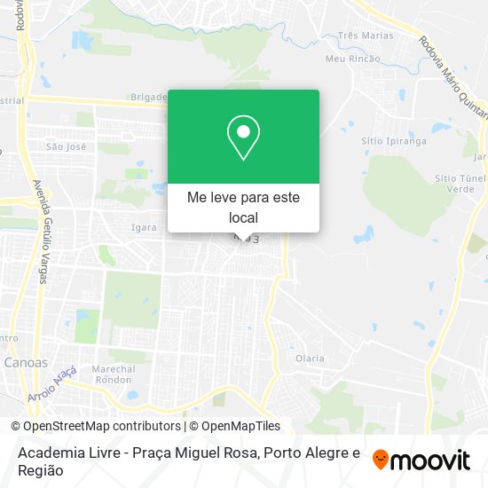 Academia Livre - Praça Miguel Rosa mapa