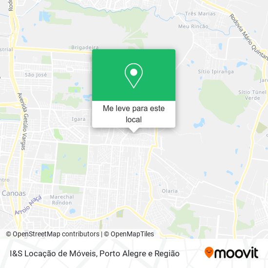 I&S Locação de Móveis mapa