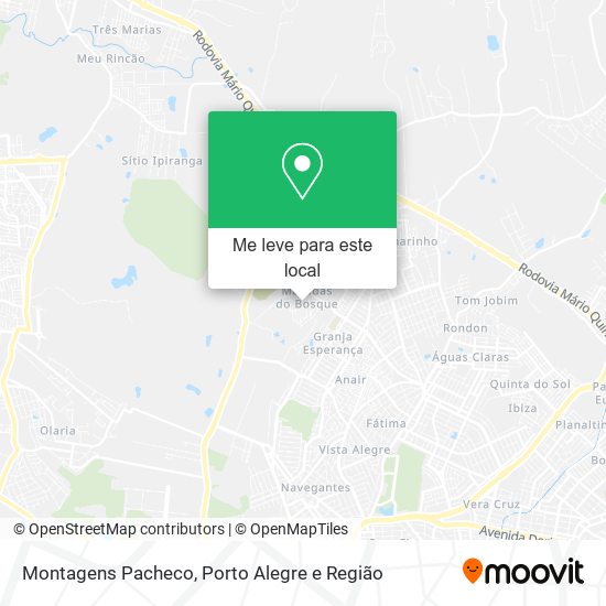 Montagens Pacheco mapa