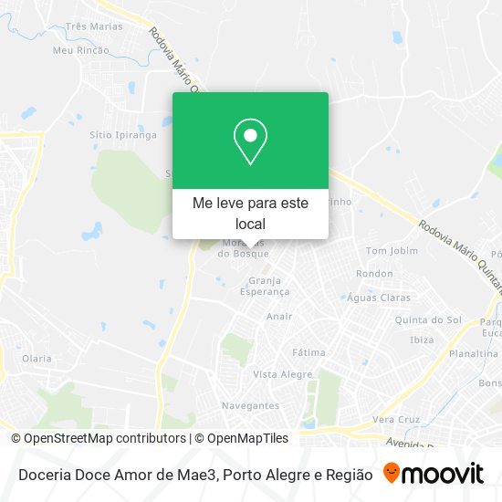 Doceria Doce Amor de Mae3 mapa